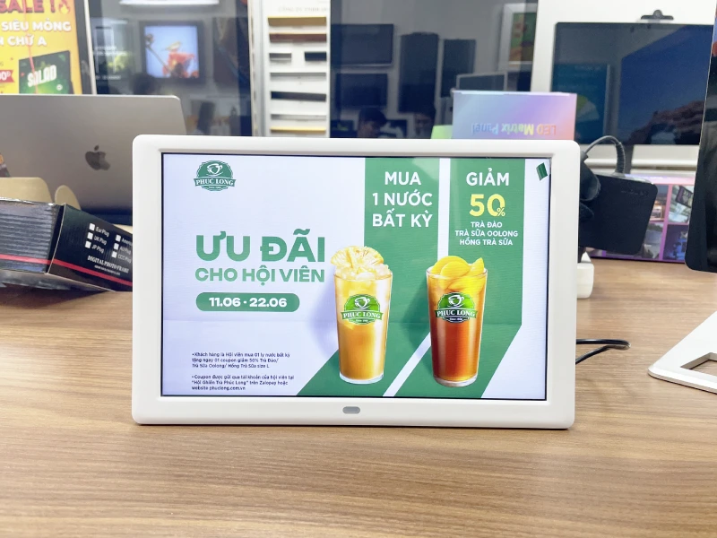 Màn Hình Quảng Cáo LCD Để Bàn 10"